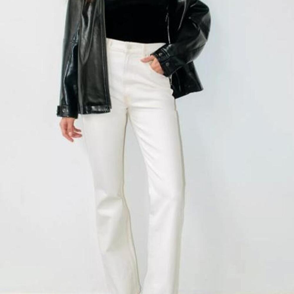 Mother scooter skimp natural white jean 28